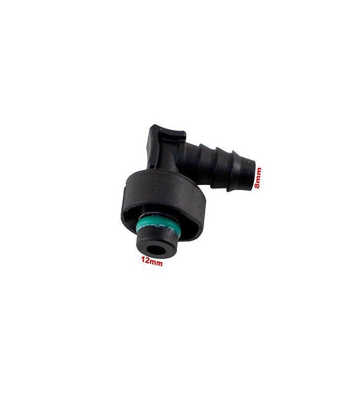 Conector Quick 12mm X 8mm Universal 90 graus Imagem secundária do produto