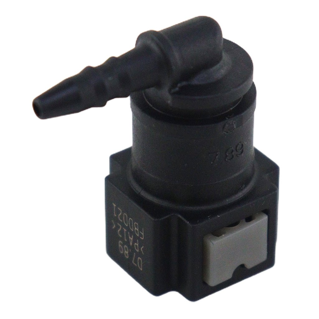 Conector Quick 90° Engate Tubo 8mm X 5mm Femea Macho
