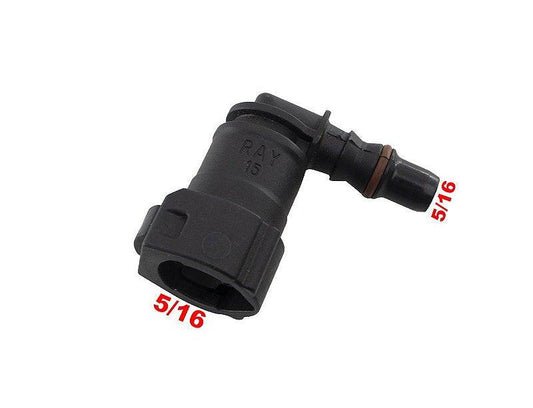 Conector Quick 90 Graus Mangueira Injeção 5/16 - Paraiso das Mangueiras