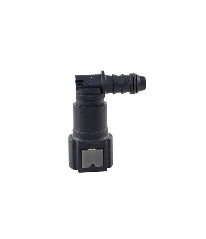 Conector Quick 9,89mm X 8mm Universal 90 graus - Paraiso das Mangueiras Imagem principal do produto