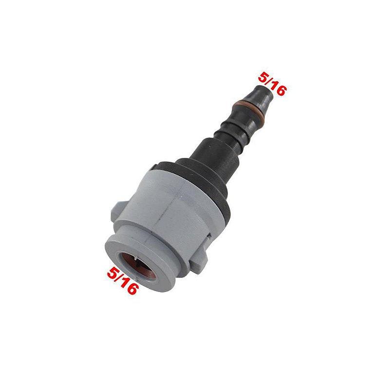 Conector Quick Reta Mangueira Injeção Saida Longa 5/16 - Paraiso das Mangueiras