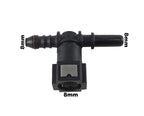 Conector Quick T 8mm Universal - Paraiso das Mangueiras