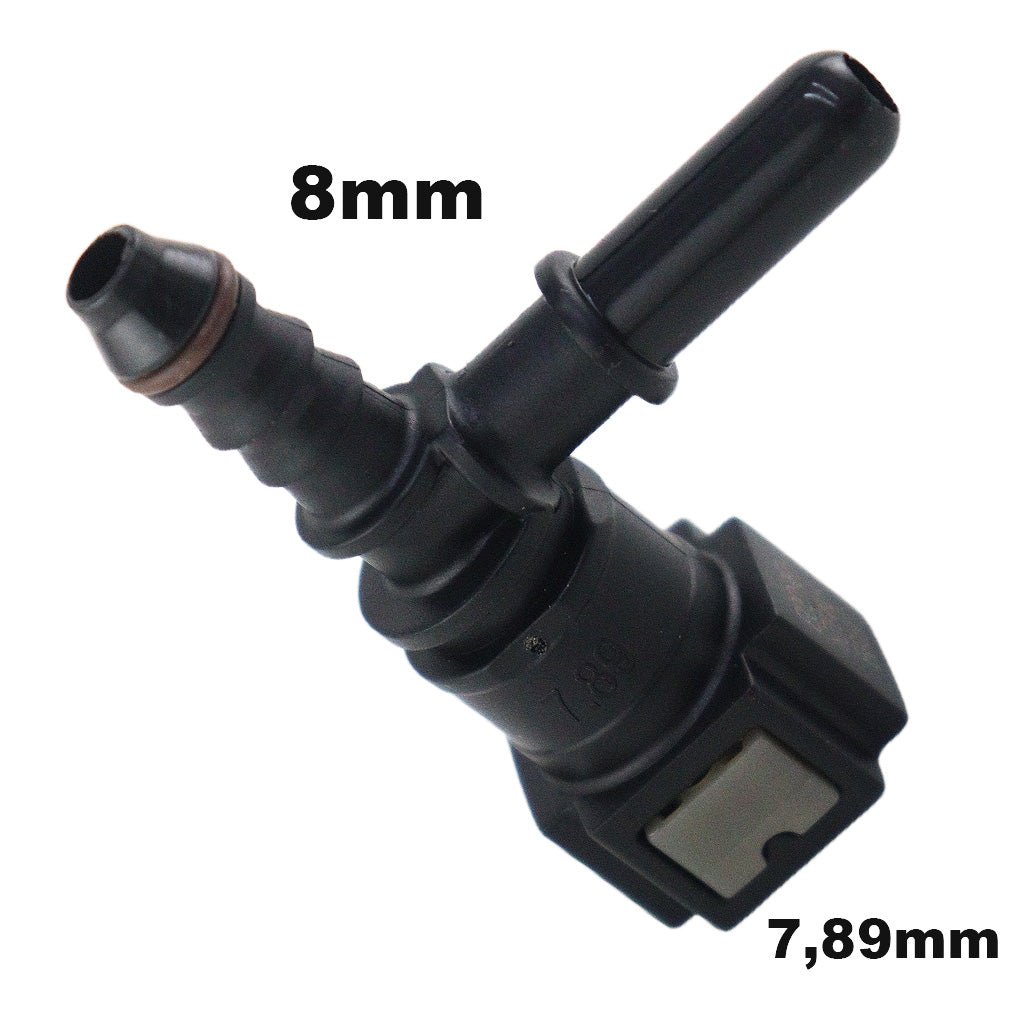 Conector Quick Tee 3 Vias 8mm 5/16 Engate Tubo Universal