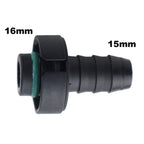 Conector Reto Macho Engate Universal 16mm X 15mm Quick