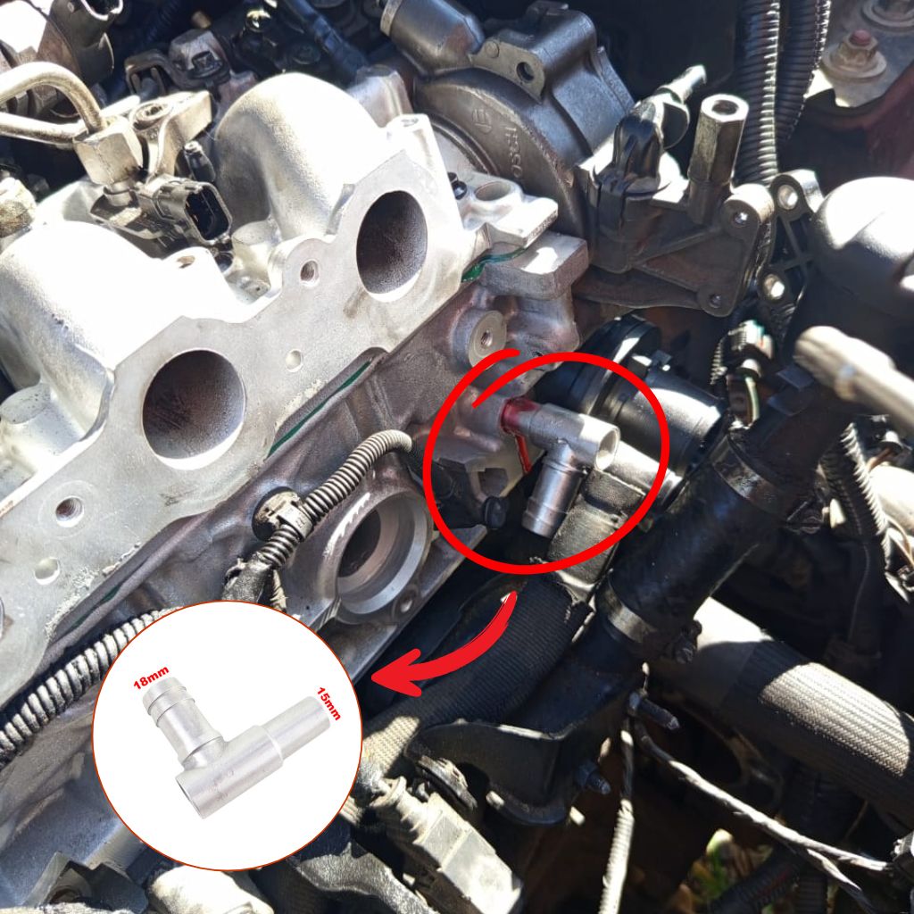 Conexão Alumínio Nipe Cotovelo Land Rover 2.2 2012/2015