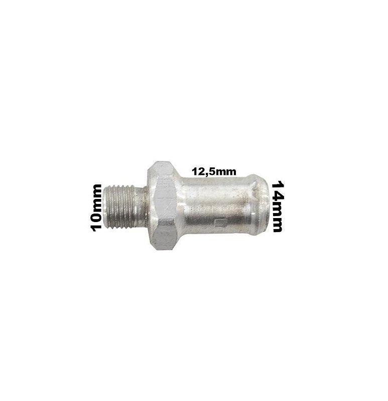 Conexão Alumínio Nipe Espigão 10x12mm Cht - Paraiso das Mangueiras Imagem principal do produto