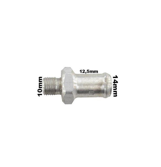Conexão Alumínio Nipe Espigão 10x12mm Cht - Paraiso das Mangueiras
