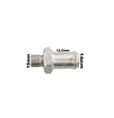 Conexão Alumínio Nipe Espigão 10x12mm Cht - Paraiso das Mangueiras