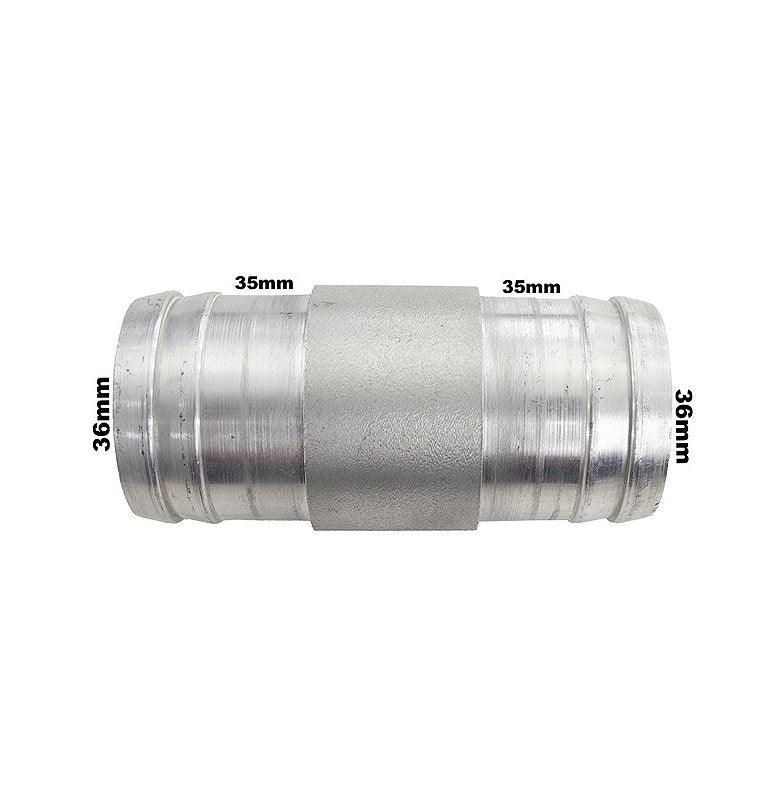 Conexão Mangueira Radiador 36mm Alumínio Emenda Universal - Paraiso das Mangueiras Imagem principal do produto