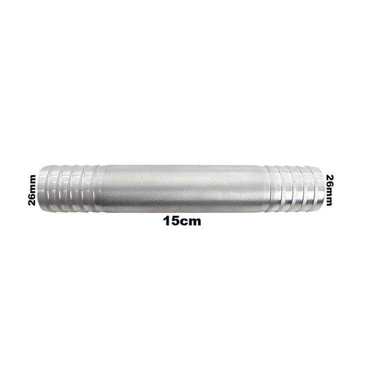 Conexão Nipe Emenda Alumínio 15cm x 25mm Adaptação Universal - Paraiso das Mangueiras