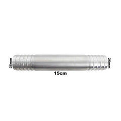Conexão Nipe Emenda Alumínio 15cm x 25mm Adaptação Universal - Paraiso das Mangueiras