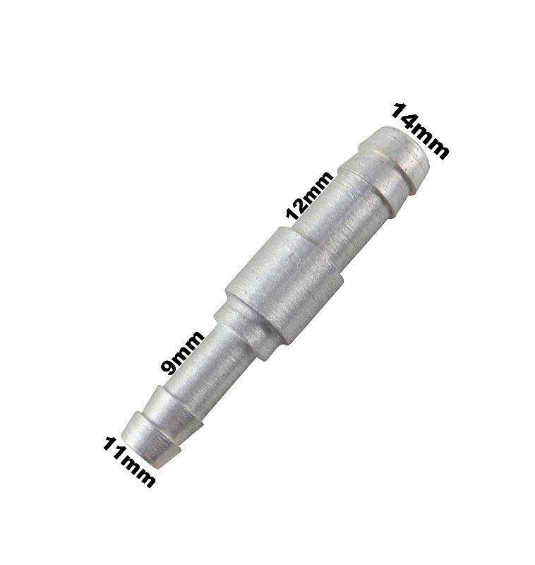 Conexão Nipe Emenda Redução 1/2 x 3/8 14mm 11mm Alumínio - Paraiso das Mangueiras