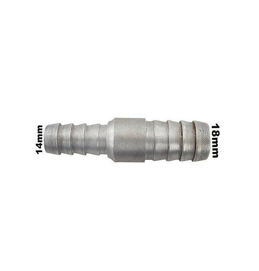 Conexão Nipe Emenda Redução 5/8 x 1/2 18mm 14mm Alumínio - Paraiso das Mangueiras