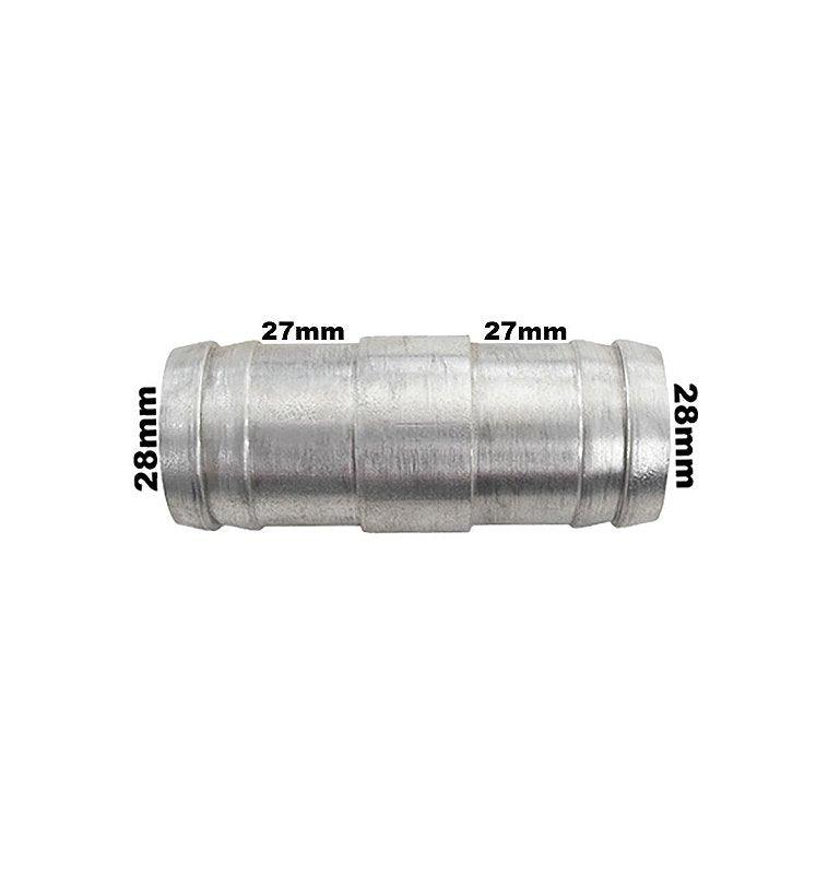 Conexão Nipe Espigão Mangueira 27mm Alumínio Emenda - Paraiso das Mangueiras Imagem principal do produto