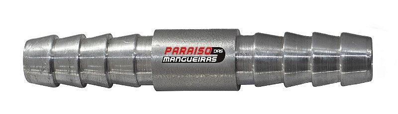 Conexão Nipe Mangueira 11mm Alumínio Emenda Universal - Paraiso das Mangueiras