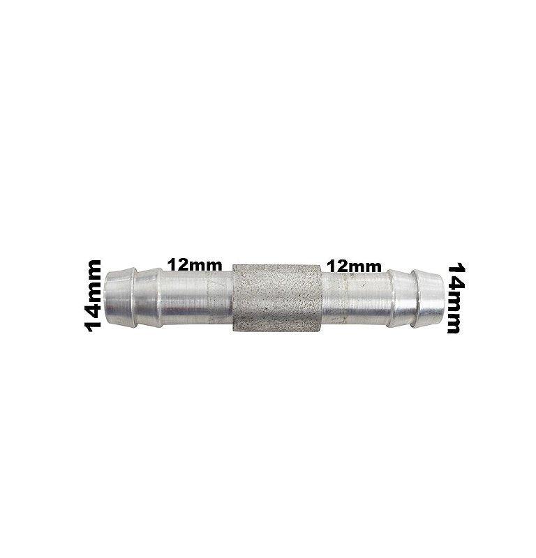Conexão Nipe Mangueira 12,5mm Alumínio Emenda Universal - Paraiso das Mangueiras Imagem principal do produto