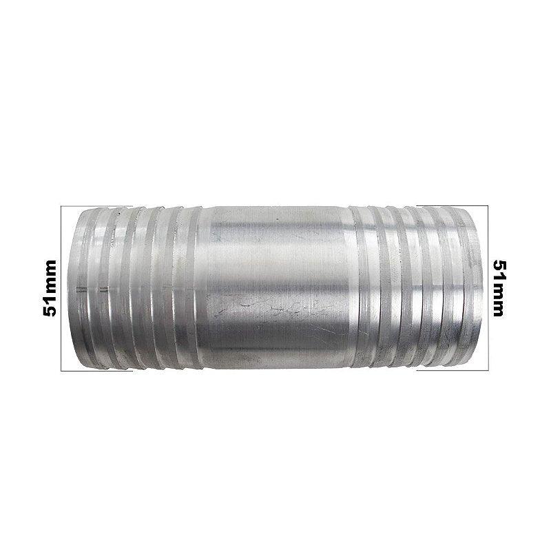 Conexão Nipe Mangueira 51mm Alumínio Emenda Universal - Paraiso das Mangueiras Imagem principal do produto