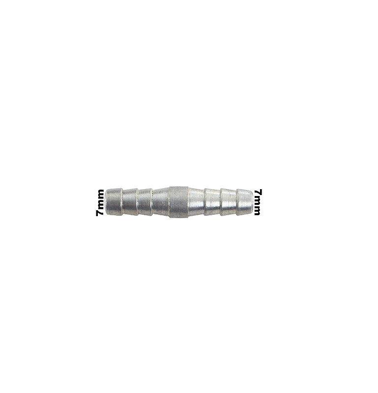 Conexão Nipe Mangueira 7mm Alumínio Emenda Universal - Paraiso das Mangueiras Imagem principal do produto