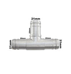 Conexão T Alumínio Mangueira Adaptação 3/4 19mm Universal - Paraiso das Mangueiras