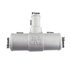 Conexão T Aluminio Redução 35x20x35mm Adaptação Universal