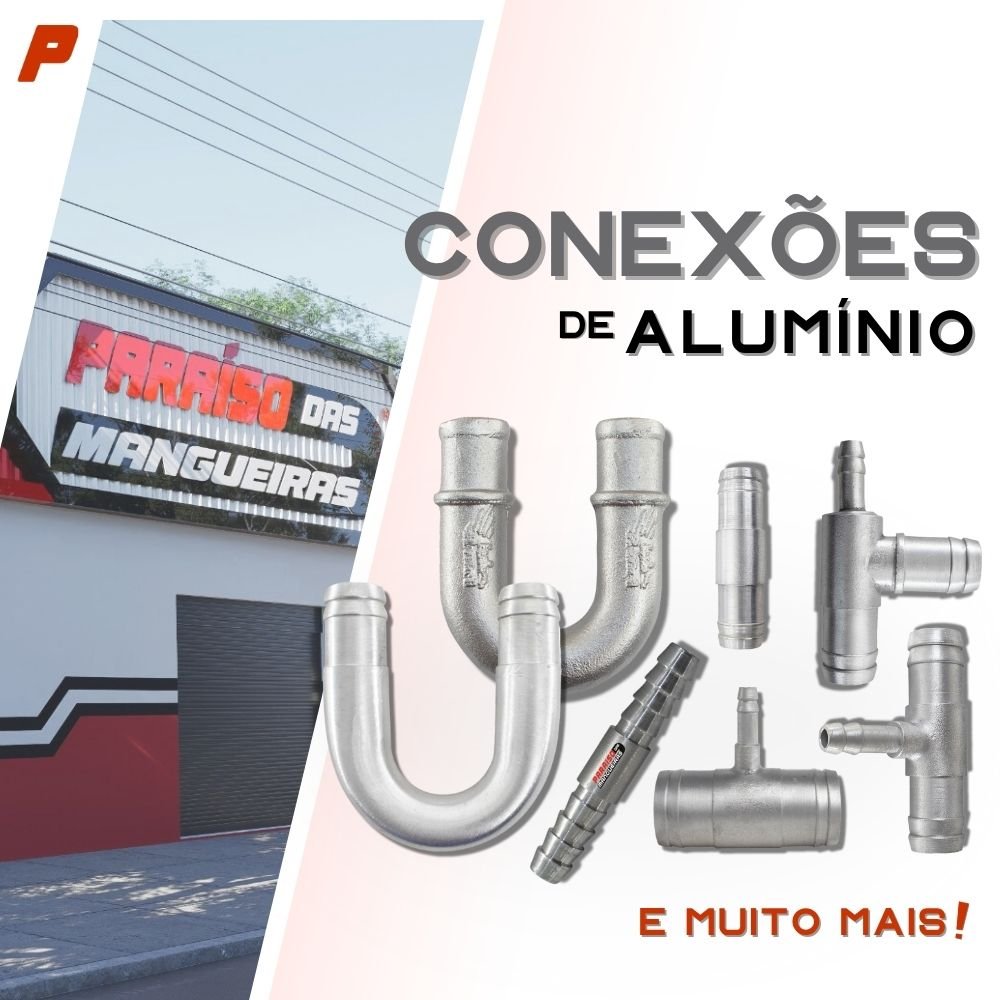 Conexão T Aluminio Redução 35x20x35mm Adaptação Universal