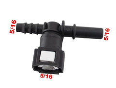 Conexão Tee Quick Universal 5/16 X 3/8 Plástico - Paraiso das Mangueiras
