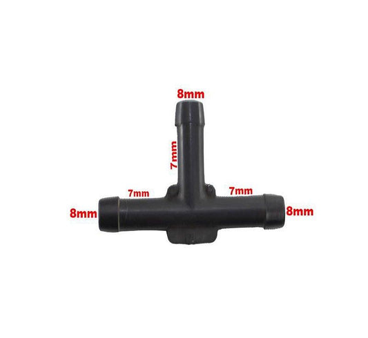 Conexão Tee Quick Universal 7mm Plástico - Paraiso das Mangueiras