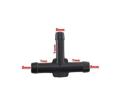Conexão Tee Quick Universal 7mm Plástico - Paraiso das Mangueiras