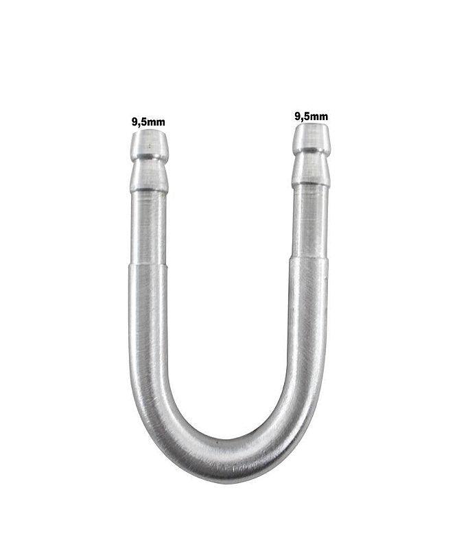 Conexão U Adaptador Para Isolar Ar Quente 5/16 9mm Universal - Paraiso das Mangueiras Imagem principal do produto