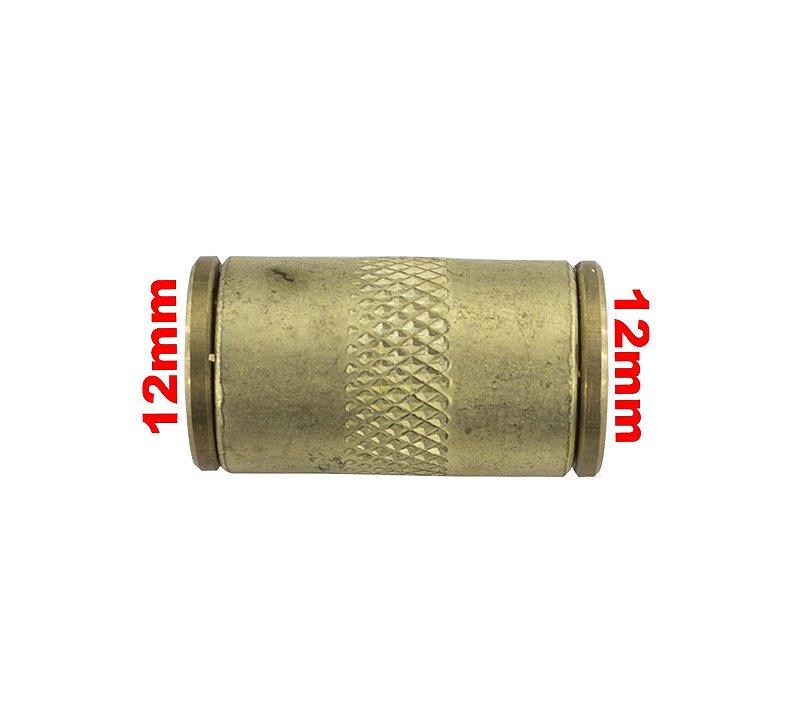 Conexão União Emenda Tecalon 12mm Universal - Paraiso das Mangueiras Imagem principal do produto