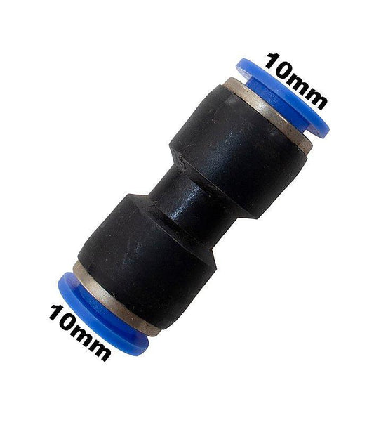Conexão União Emenda Tecalon Plástico 10mm Universal - Paraiso das Mangueiras