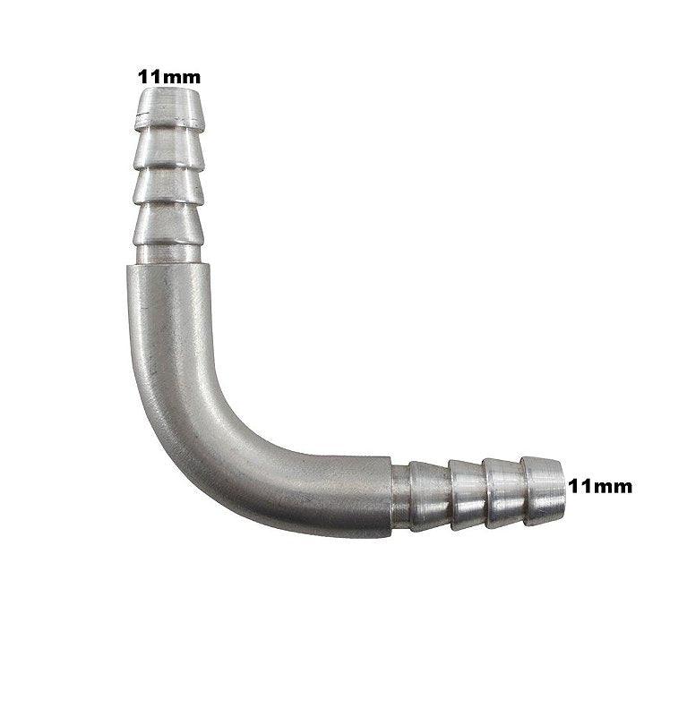 Cotovelo Conexão Aluminio 3/8 10mm Curva 90 Graus Universal - Paraiso das Mangueiras