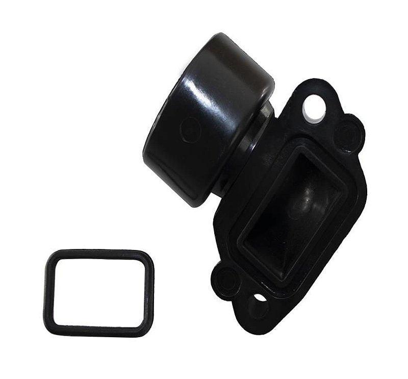 Flange Bomba Água Clio Kangoo Twingo 1.0 8v 16V Bocal Maior - Paraiso das Mangueiras Imagem principal do produto