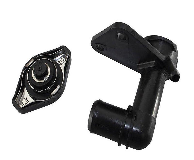 Flange C/ Tampa Radiador New Civic 1.8 16V 2006/2011 - Paraiso das Mangueiras