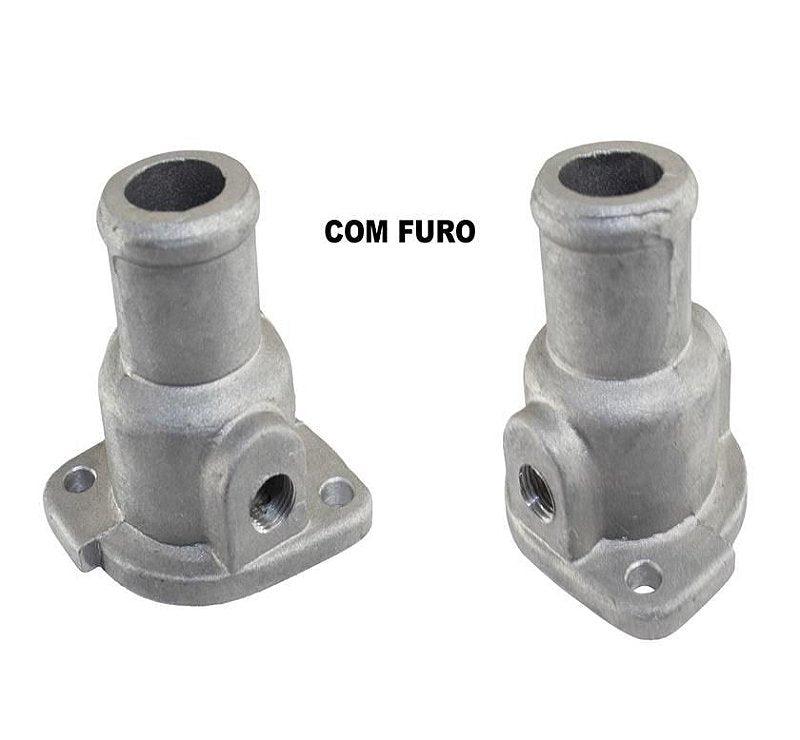 Flange Entrada Cabeçote Ar Quente Gol Logus Parati C/Furo Imagem secundária do produto
