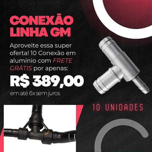 Kit 10 Conexões Aluminio Linha GM - Paraiso das Mangueiras