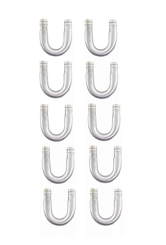 Kit 10 Tubo Aluminio U Isolar Ar Quente Adaptador Universal - Paraiso das Mangueiras