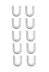 Kit 10 Tubo Aluminio U Isolar Ar Quente Adaptador Universal - Paraiso das Mangueiras