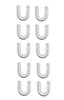 Kit 10 Tubo Aluminio U Isolar Ar Quente Universal 19mm - Paraiso das Mangueiras