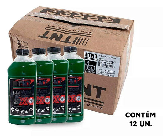 Kit 12 Un Aditivo Radiador Tnt Concentrado Verde Orgânico - Paraiso das Mangueiras
