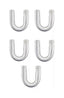 Kit 5 Tubo Aluminio U Isolar Ar Quente Universal 19mm - Paraiso das Mangueiras