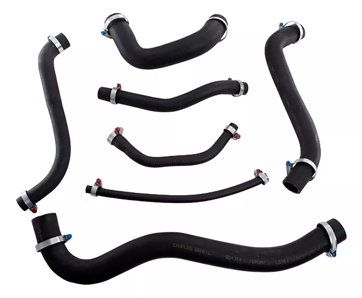 Kit 7 Mangueiras Saveiro Parati Voyage Quadrado Motor Ap 1.6 1.8 1984 Até 1996 + Abraçadeiras