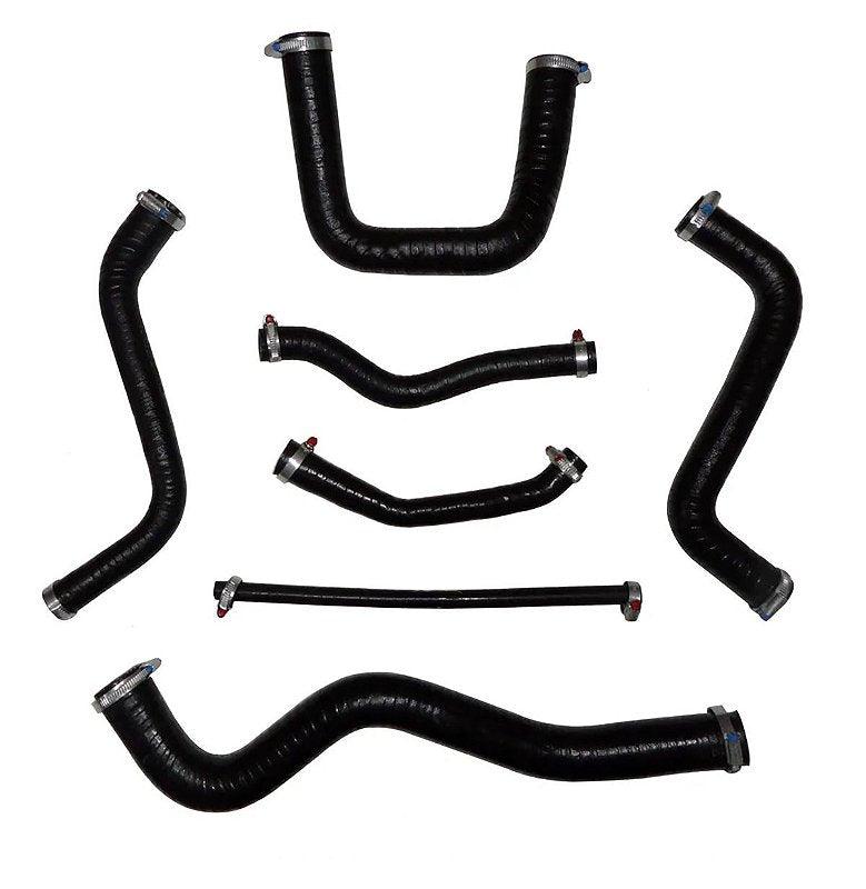 Kit 7 Mangueiras Silicone Gol Ap 1.6 1.8 Quadrado Cor Preta - Paraiso das Mangueiras Imagem principal do produto