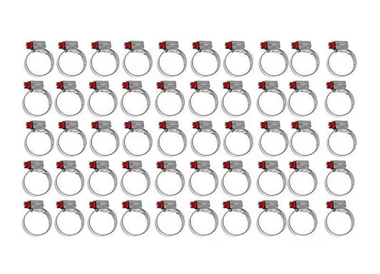 Kit Abraçadeiras 100 Peças Micro Carbono 38 - 51 Marca Suprens - Paraiso das Mangueiras