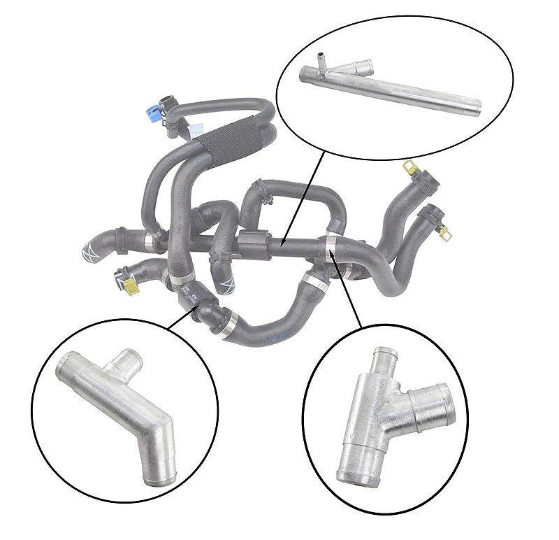 Kit Conexão Alumínio Mini Cooper 17127541095 - Paraiso das Mangueiras Imagem principal do produto