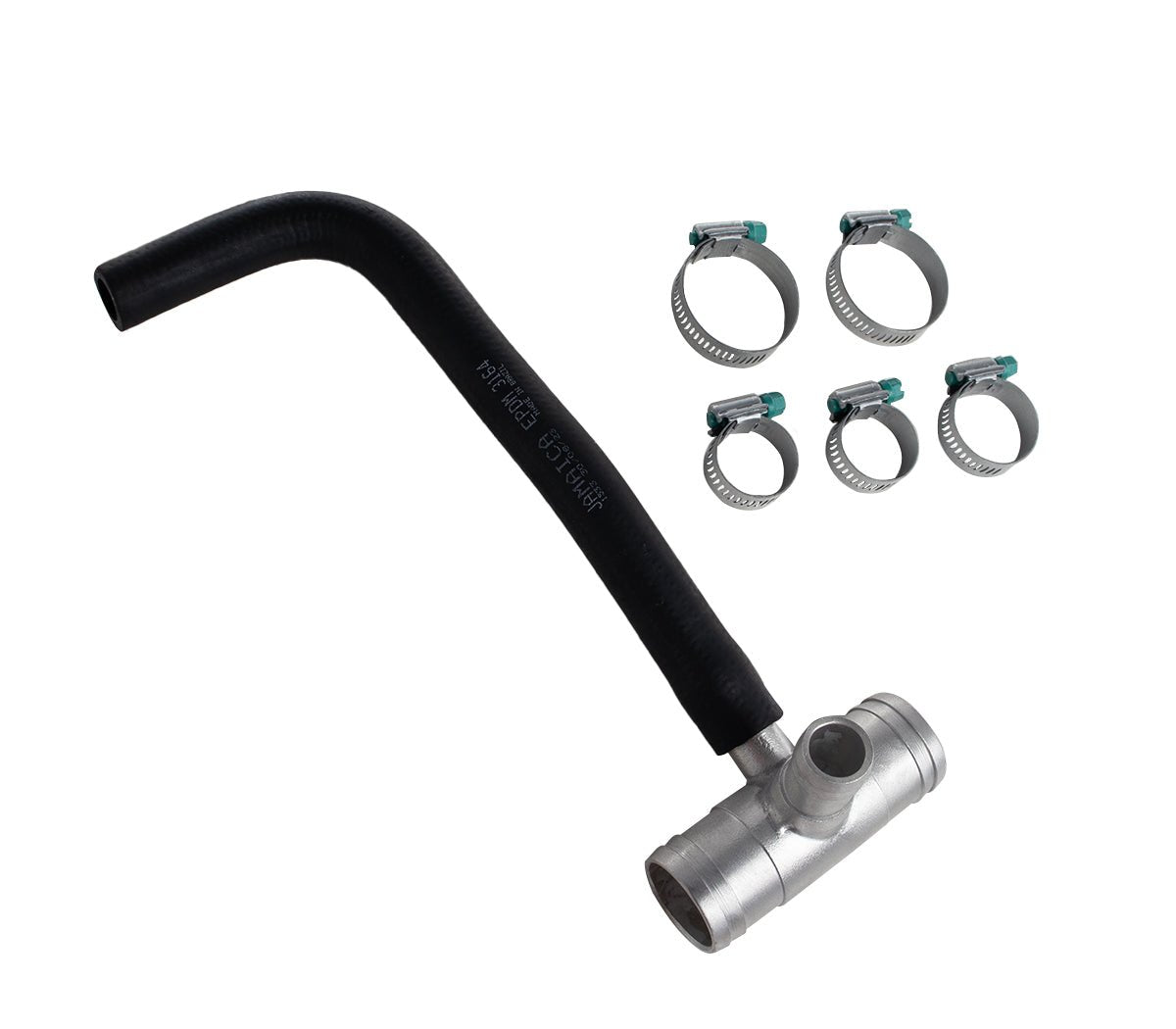 Kit Mangueira Automotiva + Conexão Alumínio + Abraçadeiras