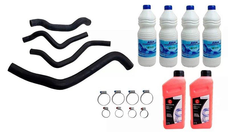 Kit Mangueira Ar Quente Radiador Gol G5 + Aditivo Europar - Paraiso das Mangueiras Imagem principal do produto