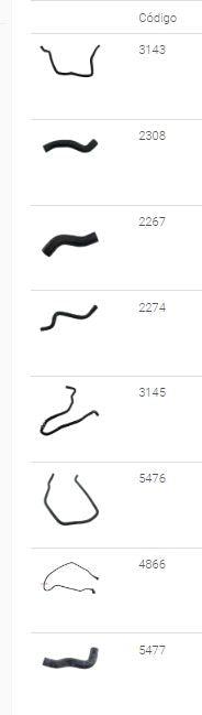 Kit Mangueira Arrefecimento Ranger 3.2 2012/... S/Ar Quente - Paraiso das Mangueiras