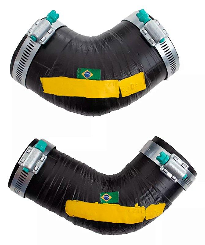 Kit Mangueira Intercooler Frontier X - terra Mwm 2.8 + Abraçs - Paraiso das Mangueiras Imagem principal do produto