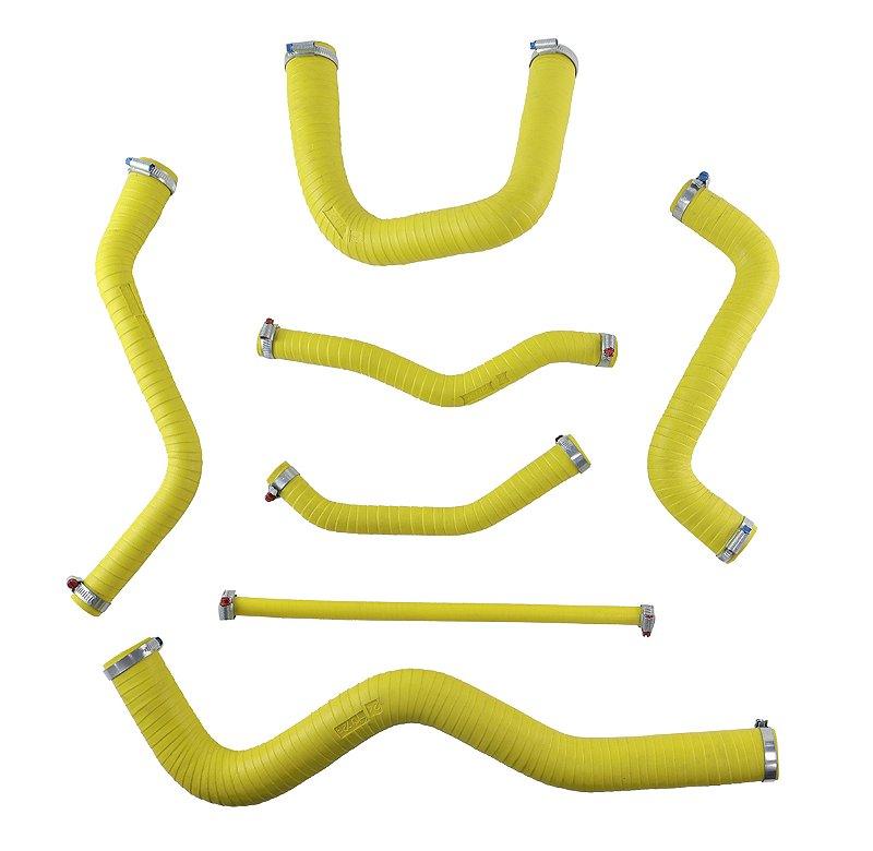 Kit Mangueiras Gol Quadrado Motor Ap Siliconada Amarelo - Paraiso das Mangueiras